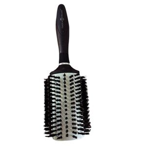 Denman Jumbo ceramic boar bristle round brush.